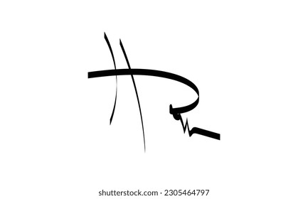 Abstract Signature and Brush Strokes: A Creative Collection
