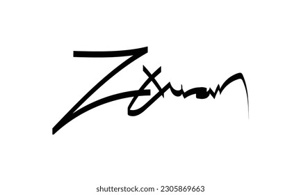 Abstract Signature and Brush Strokes: A Creative Collection