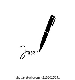 abstract signature icon vector template