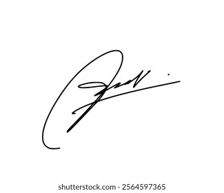 Abstract signature idea of ​​first letter A. Vector with transparent background or alpha channel.
