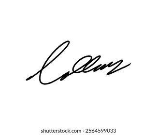 Abstract signature ideas for documents. Vector with transparent background or alpha channel.