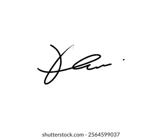 Abstract signature ideas for documents. Vector with transparent background or alpha channel.