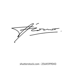 Abstract signature ideas for documents. Vector with transparent background or alpha channel.