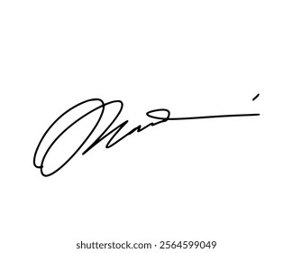 Abstract signature ideas for documents. Vector with transparent background or alpha channel.
