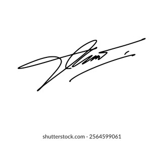 Abstract signature ideas for documents. Vector with transparent background or alpha channel.