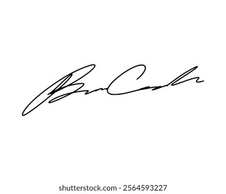 Abstract signature ideas starting with the first letter B. Vector with transparent background or alpha channel.