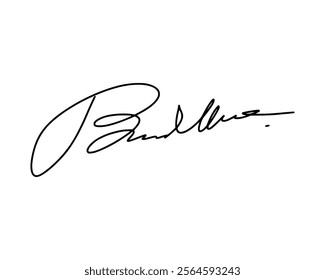 Abstract signature ideas starting with the first letter B. Vector with transparent background or alpha channel.