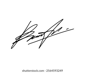 Abstract signature ideas starting with the first letter B. Vector with transparent background or alpha channel.