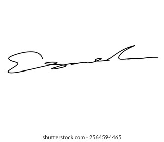 Abstract signature ideas starting with the first letter E. Vector with transparent background or alpha channel.