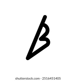 Abstract signature letter B logo template