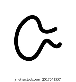 Abstract signature letter C logo template