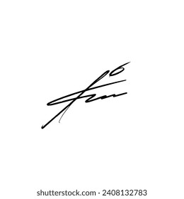 Abstract signature letter K. Vector illustration with alpha channel.