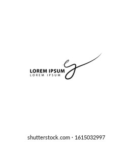 abstract signature logo vector illustration. signature symbol icon.