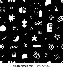 abstract  signs and symbols - seamless vector pattern , design element