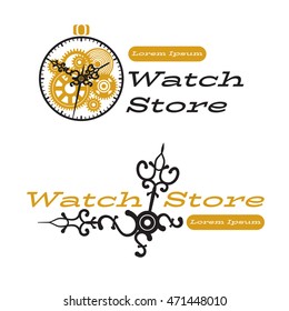 Abstract signs of watch store