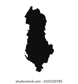 Abstract Silhouette Albania Simple Map, can be used for business designs, presentation designs or any suitable designs.