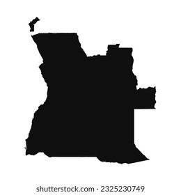 Abstract Silhouette Angola Simple Map, can be used for business designs, presentation designs or any suitable designs.