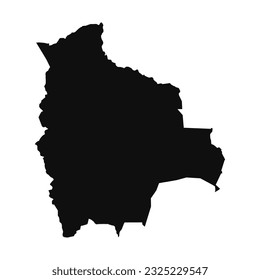 Abstract Silhouette Bolivia Simple Map, can be used for business designs, presentation designs or any suitable designs.