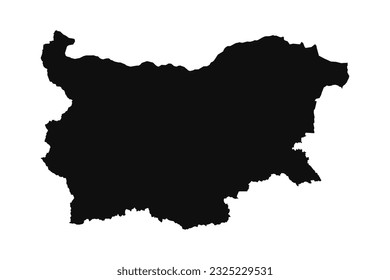Abstract Silhouette Bulgaria Simple Map, can be used for business designs, presentation designs or any suitable designs.