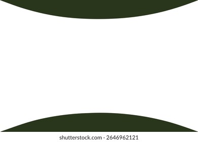 Abstract silhouette design of curved background elements for creative concepts