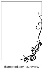 Abstract silhouette frame