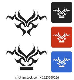 Abstract silhouette of gas icon.
