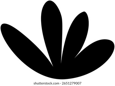 Abstract Silhouette for Graphic Design Black and White