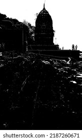 Abstract silhouette grunge overlay distressed artistic vector pattern background and texture. 