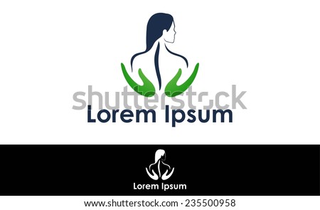 Abstract silhouette icon for use in healthcare and pharmaceutical industry