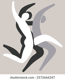 abstract silhouette motion human running