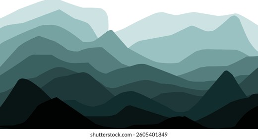 abstract silhouette of mountains background design