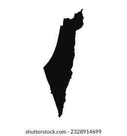Resumen El Mapa Simple de Silhouette Palestina puede ser utilizado para diseños de negocios, presentaciones o cualquier diseño adecuado.