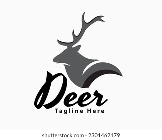 abstract silhouette side view art logo template illustration inspiration