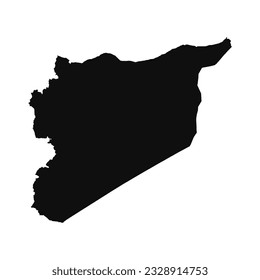 Abstract Silhouette Syria Simple Map, can be used for business designs, presentation designs or any suitable designs.