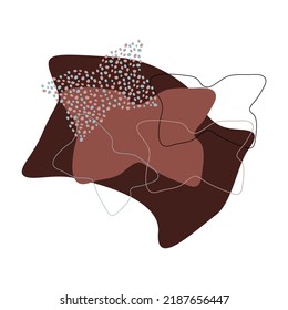 abstract silhouettes of butterflies from lines and dots