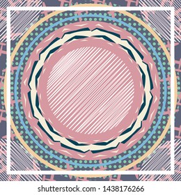 abstract silk fabric scarf creative hijab design