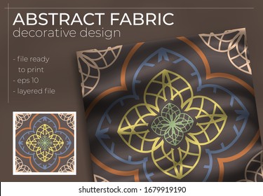 abstraktes, kreatives Hijab-Design mit realistischem Mock
