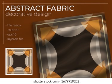 pañuelo de seda abstracto diseño creativo de hiyab con burla realista