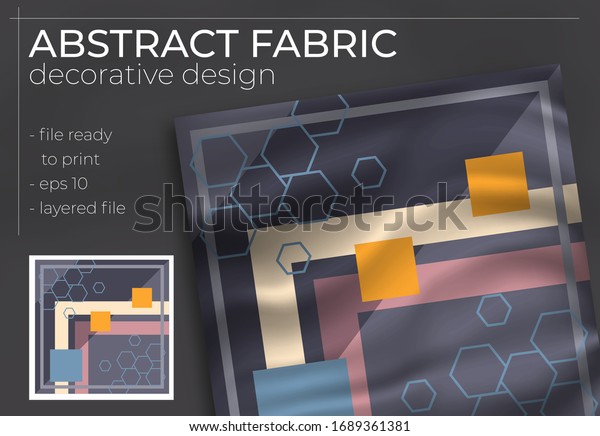 Download Abstract Silk Scarf Creative Hijab Design Stock Vector Royalty Free 1689361381