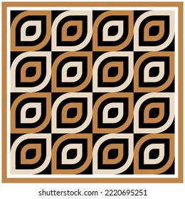 Abstract silk scarf design. Vector Illustration.