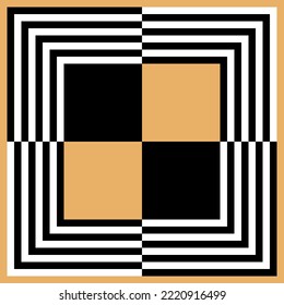 Abstract silk scarf design. Vector Illustration.