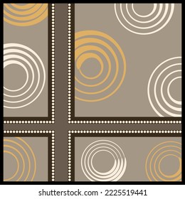 Abstract silk scarf design. Vector Illustration.