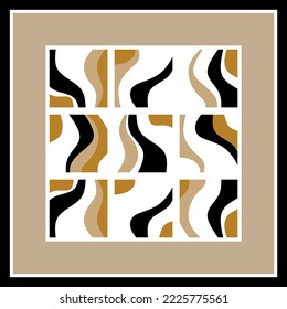 Abstract silk scarf design. Vector Illustration.