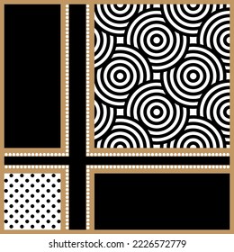 Abstraktes Seidenschal-Design. Vektorgrafik.