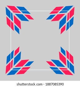 Abstract silk scarf pattern. Hijab design