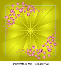 Abstract silk scarf pattern. Hijab design