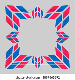 Abstract silk scarf pattern. Hijab design