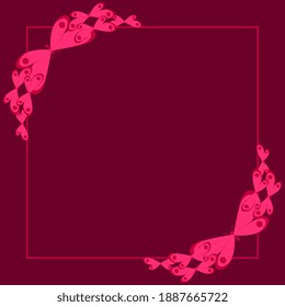 Abstract silk scarf pattern. Hijab design