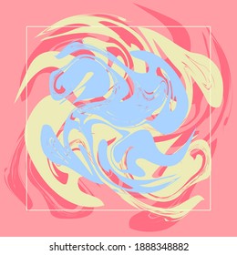 Abstract silk scarf pattern. Hijab design