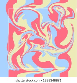 Abstract silk scarf pattern. Hijab design
